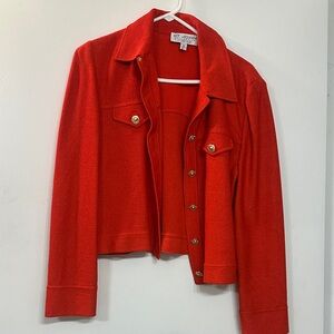 St. John Scarlet Knit Jacket